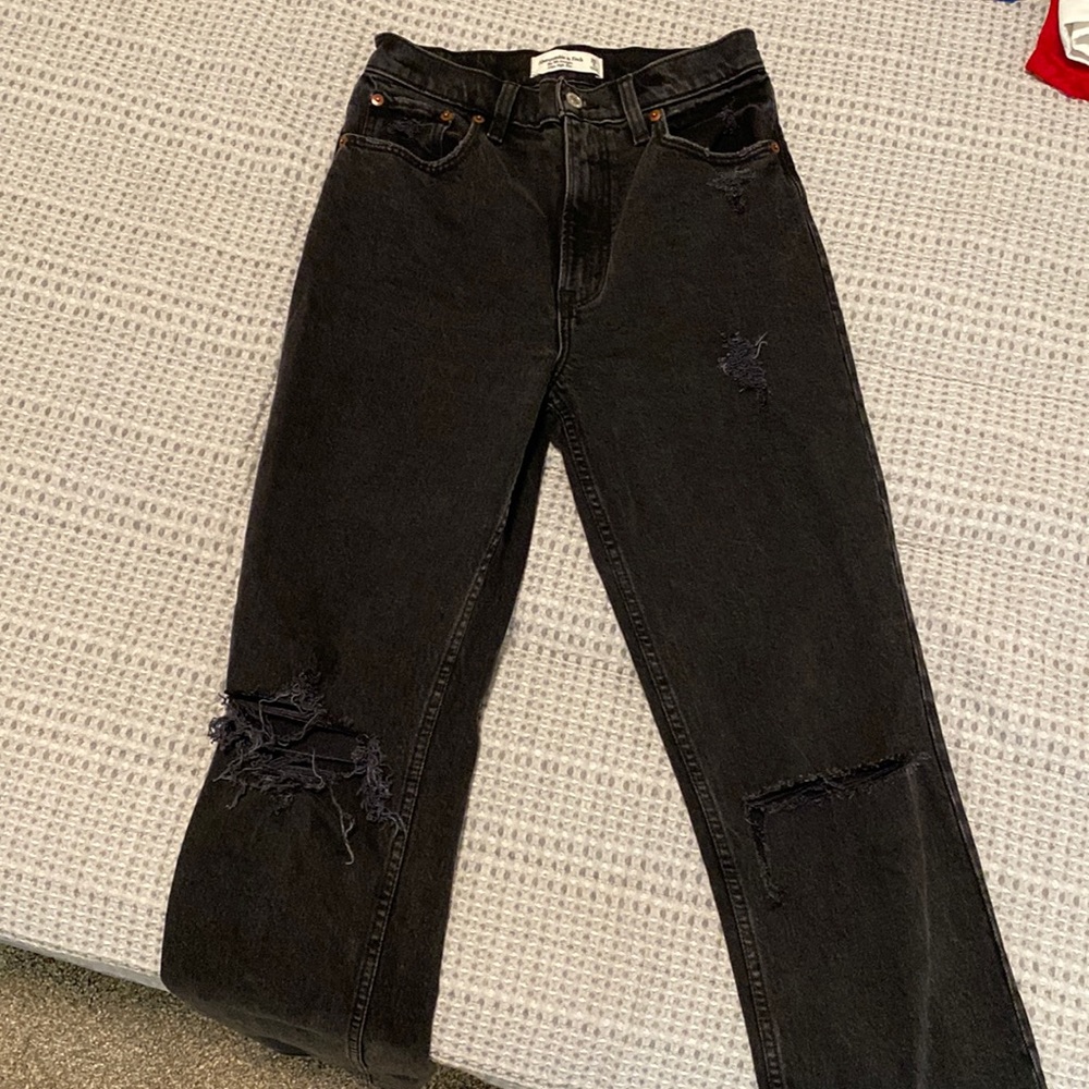 Abercrombie & Fitch The 90s Straight Ultra High Rise